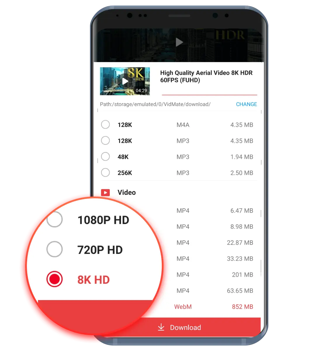 HD Video Downloader and Player